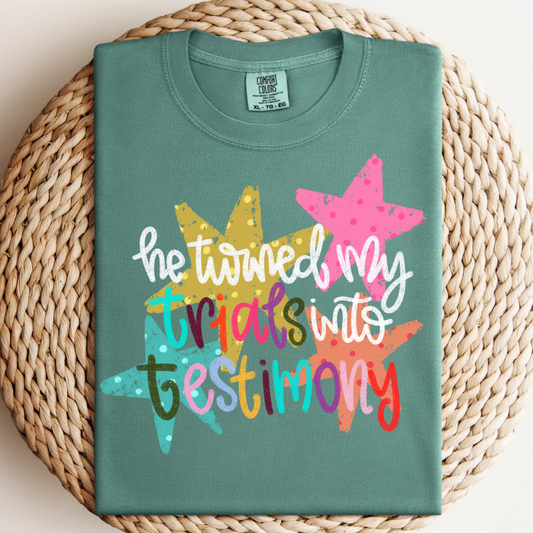 Trials Into Testimony Tee.