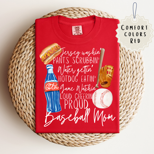 Jersey Washin Baseball Mama Tee.