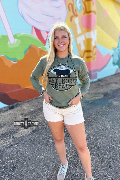 Eat More Beef Long Sleeve Tee