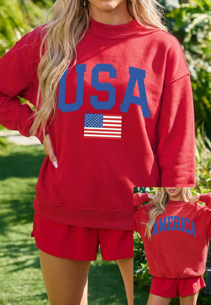 Reversible America/USA Mock